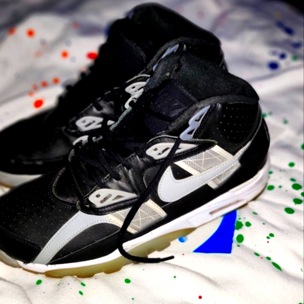 Nike Bo Jackson Raiders Air Trainers Blk/Gry Mens size 11